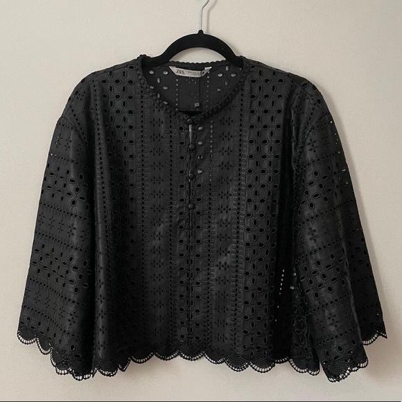 Brand New Zara OpenWork Embroidered Top 4369/278 - Picture 10 of 10